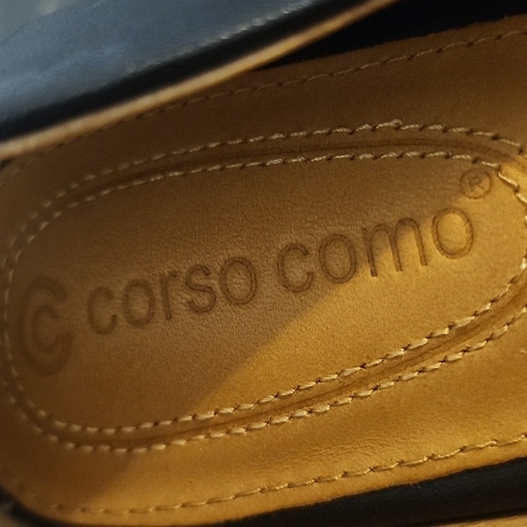 Corso Como Linnden Black Leather Pumps Size 8.5 Heel - Picture 5 of 10